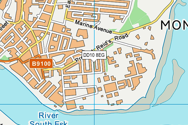 DD10 8EG map - OS VectorMap District (Ordnance Survey)