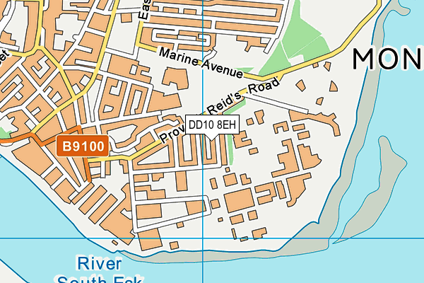 DD10 8EH map - OS VectorMap District (Ordnance Survey)