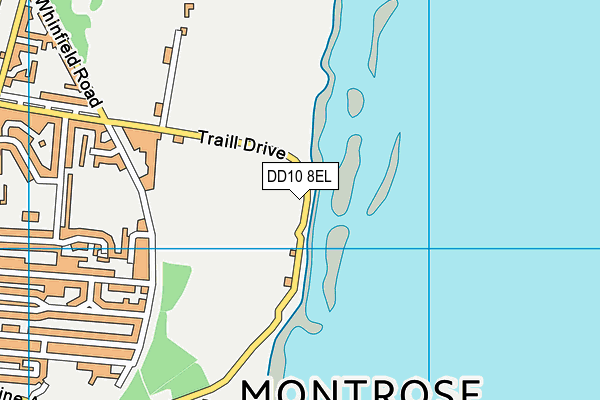 DD10 8EL map - OS VectorMap District (Ordnance Survey)
