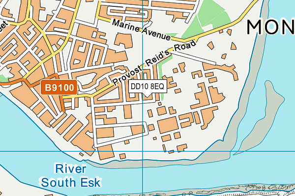 DD10 8EQ map - OS VectorMap District (Ordnance Survey)