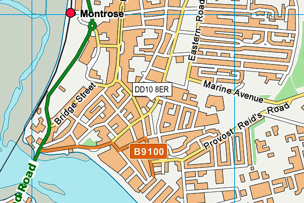 DD10 8ER map - OS VectorMap District (Ordnance Survey)