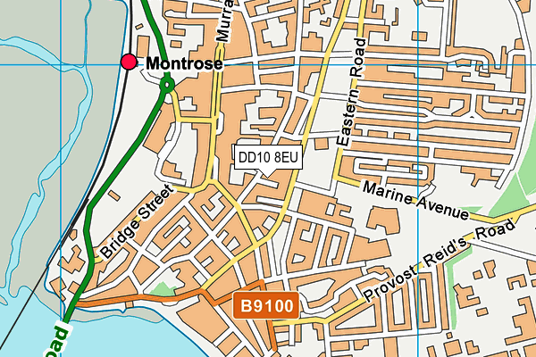 DD10 8EU map - OS VectorMap District (Ordnance Survey)