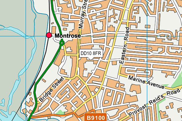 DD10 8FR map - OS VectorMap District (Ordnance Survey)