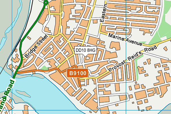 DD10 8HG map - OS VectorMap District (Ordnance Survey)