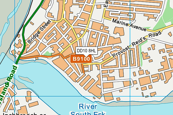 DD10 8HL map - OS VectorMap District (Ordnance Survey)
