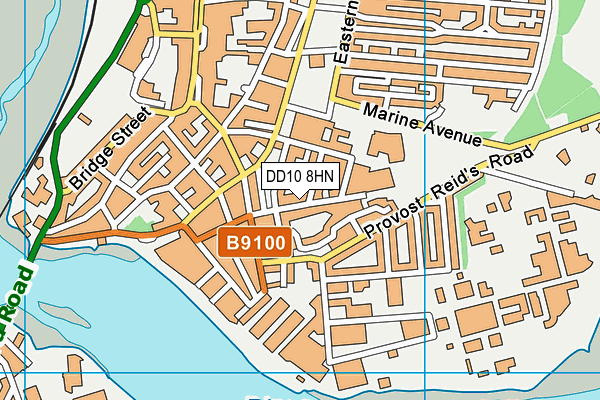 DD10 8HN map - OS VectorMap District (Ordnance Survey)