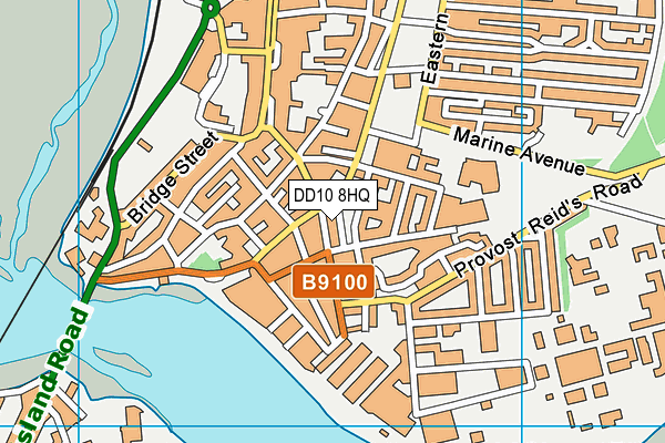 DD10 8HQ map - OS VectorMap District (Ordnance Survey)
