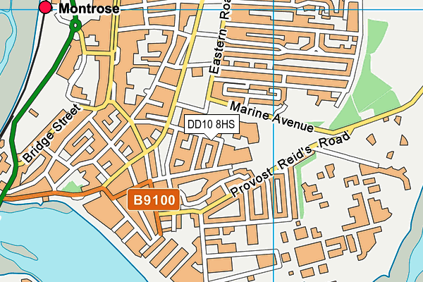 DD10 8HS map - OS VectorMap District (Ordnance Survey)