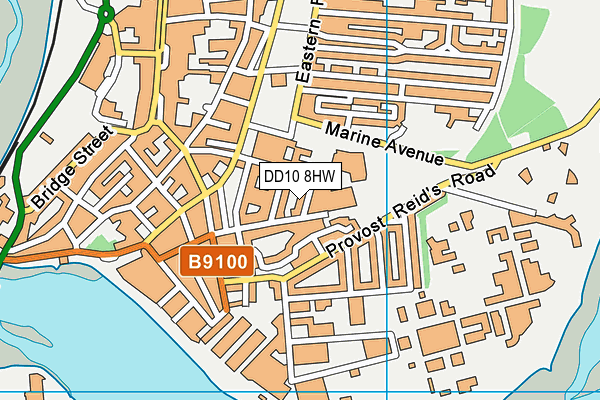 DD10 8HW map - OS VectorMap District (Ordnance Survey)
