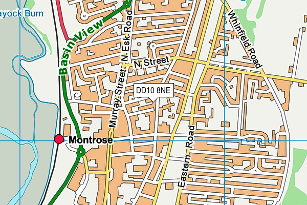 DD10 8NE map - OS VectorMap District (Ordnance Survey)