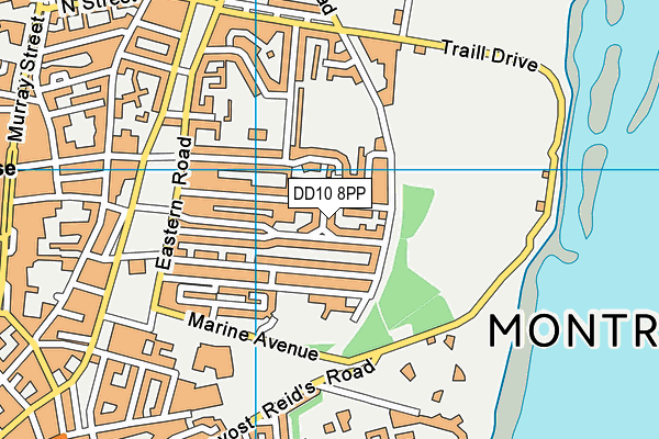 DD10 8PP map - OS VectorMap District (Ordnance Survey)