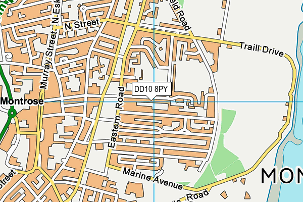 DD10 8PY map - OS VectorMap District (Ordnance Survey)