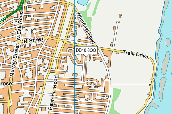 DD10 8QQ map - OS VectorMap District (Ordnance Survey)