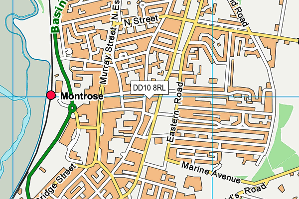 DD10 8RL map - OS VectorMap District (Ordnance Survey)