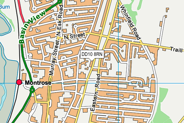 DD10 8RN map - OS VectorMap District (Ordnance Survey)