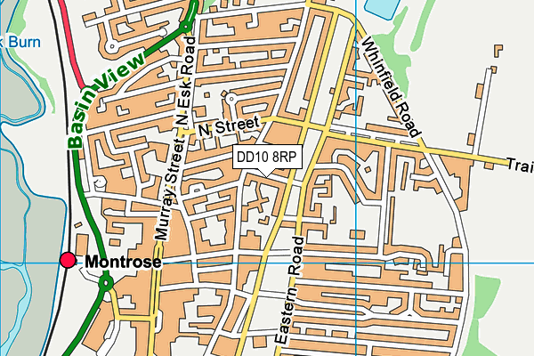 DD10 8RP map - OS VectorMap District (Ordnance Survey)