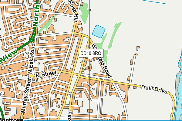DD10 8RQ map - OS VectorMap District (Ordnance Survey)