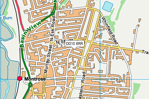 DD10 8RR map - OS VectorMap District (Ordnance Survey)