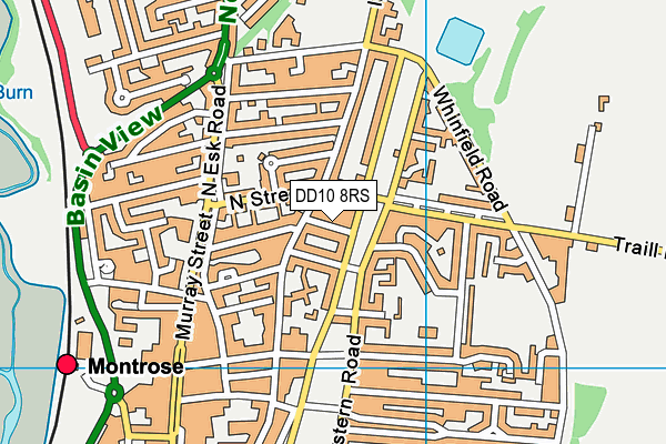 DD10 8RS map - OS VectorMap District (Ordnance Survey)