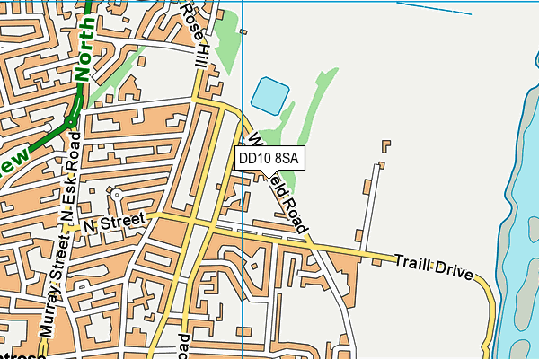 DD10 8SA map - OS VectorMap District (Ordnance Survey)