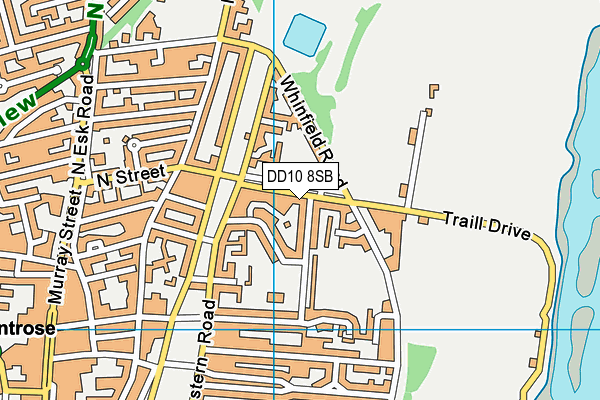 DD10 8SB map - OS VectorMap District (Ordnance Survey)
