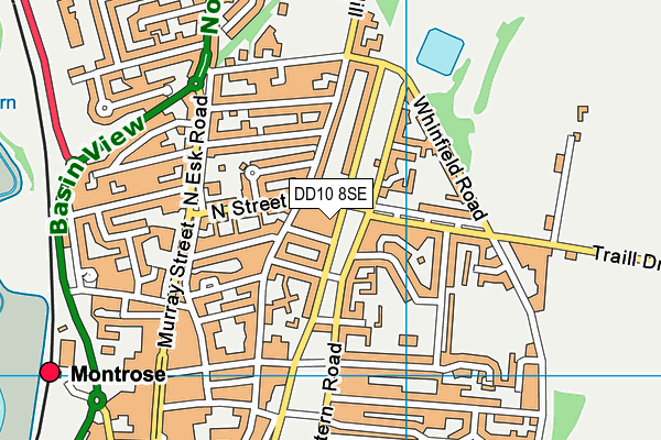 DD10 8SE map - OS VectorMap District (Ordnance Survey)