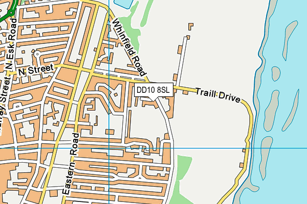DD10 8SL map - OS VectorMap District (Ordnance Survey)