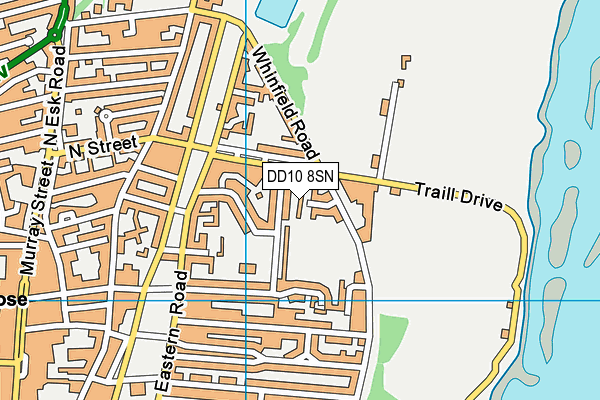 DD10 8SN map - OS VectorMap District (Ordnance Survey)