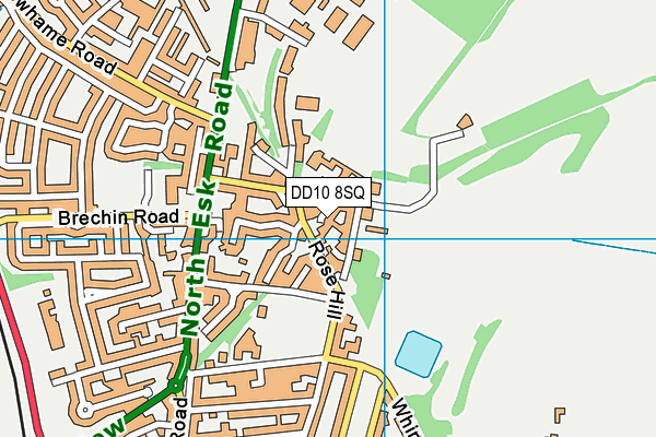 DD10 8SQ map - OS VectorMap District (Ordnance Survey)