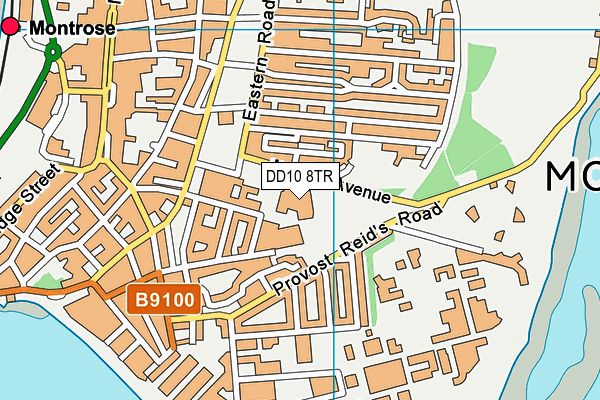 DD10 8TR map - OS VectorMap District (Ordnance Survey)