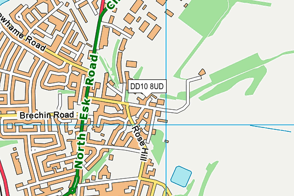 DD10 8UD map - OS VectorMap District (Ordnance Survey)