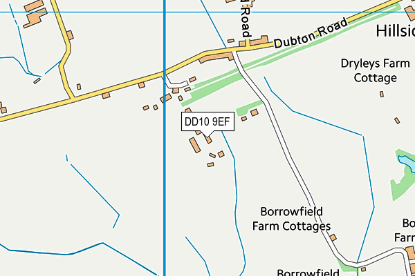 DD10 9EF map - OS VectorMap District (Ordnance Survey)