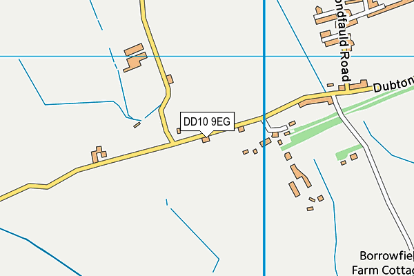 DD10 9EG map - OS VectorMap District (Ordnance Survey)