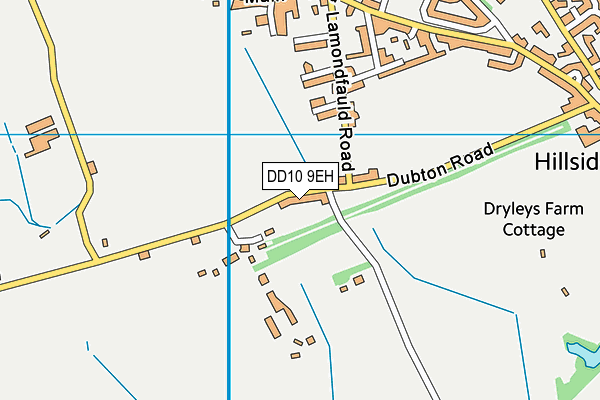 DD10 9EH map - OS VectorMap District (Ordnance Survey)