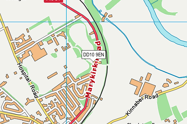 DD10 9EN map - OS VectorMap District (Ordnance Survey)