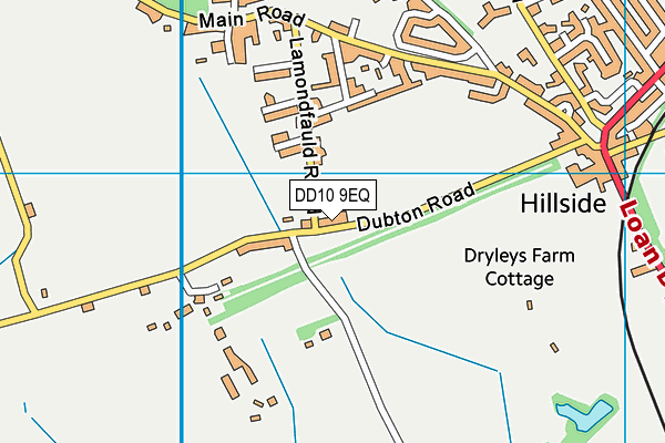 DD10 9EQ map - OS VectorMap District (Ordnance Survey)