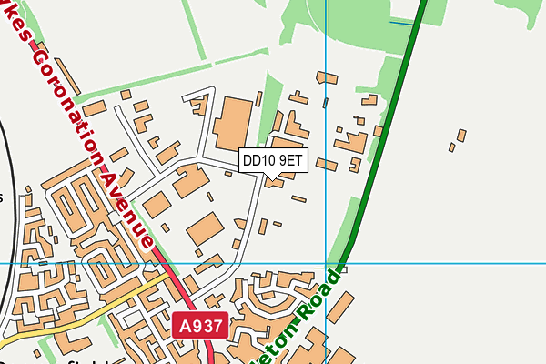 DD10 9ET map - OS VectorMap District (Ordnance Survey)