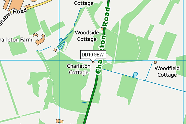 DD10 9EW map - OS VectorMap District (Ordnance Survey)