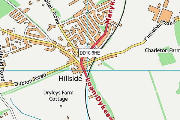 Map of HILLSIDE HOTEL (MONTROSE) LIMITED at district scale