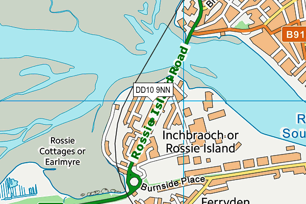 DD10 9NN map - OS VectorMap District (Ordnance Survey)