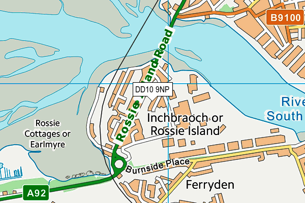 DD10 9NP map - OS VectorMap District (Ordnance Survey)