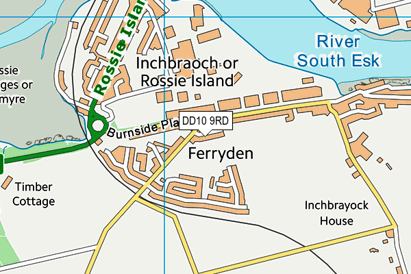 DD10 9RD map - OS VectorMap District (Ordnance Survey)