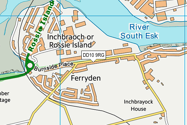 DD10 9RG map - OS VectorMap District (Ordnance Survey)