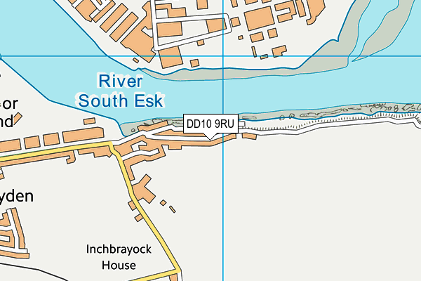 DD10 9RU map - OS VectorMap District (Ordnance Survey)