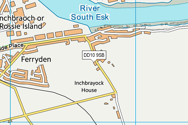 DD10 9SB map - OS VectorMap District (Ordnance Survey)