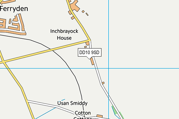 DD10 9SD map - OS VectorMap District (Ordnance Survey)