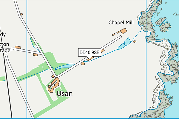 DD10 9SE map - OS VectorMap District (Ordnance Survey)