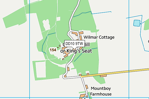 DD10 9TW map - OS VectorMap District (Ordnance Survey)