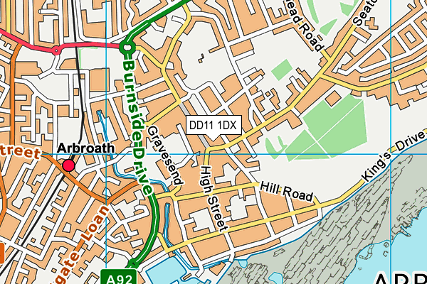 Map of ABBEY TAXIS ARBROATH LIMITED at district scale