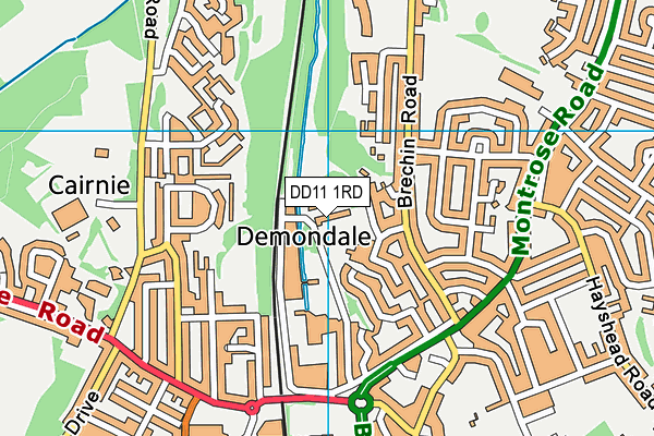 DD11 1RD map - OS VectorMap District (Ordnance Survey)